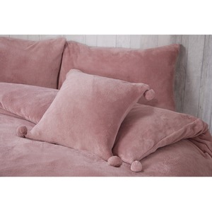 Pom Pom Fleece Cushion Cover (43x43)