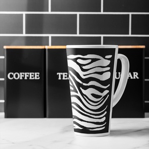 Zebra Print Latte Mug