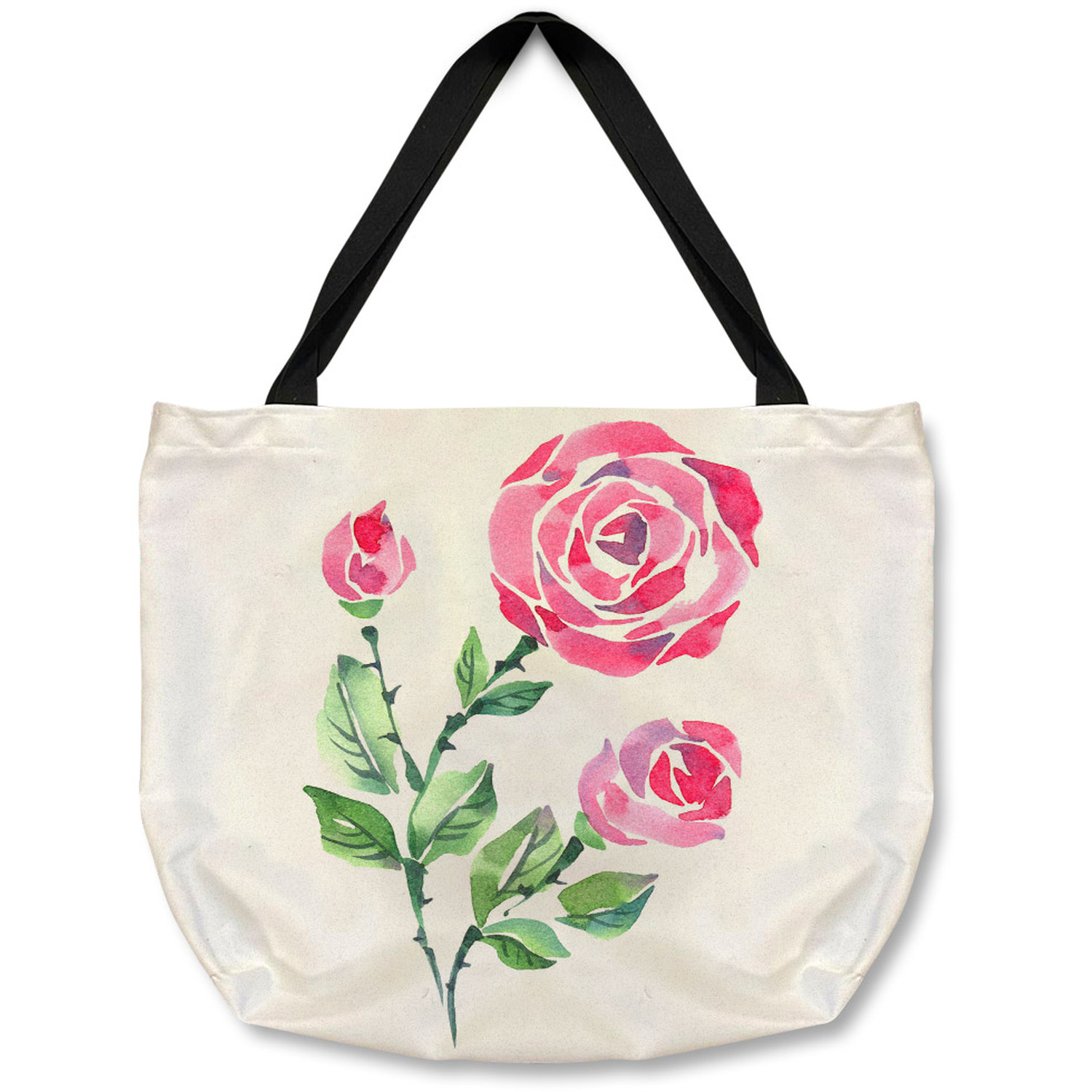 Elisa Tote Bag in Orchid / Tomato Stripes by Rose in April