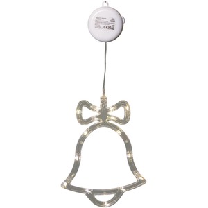 Light up Christmas Bell Window Decoration with LEDs