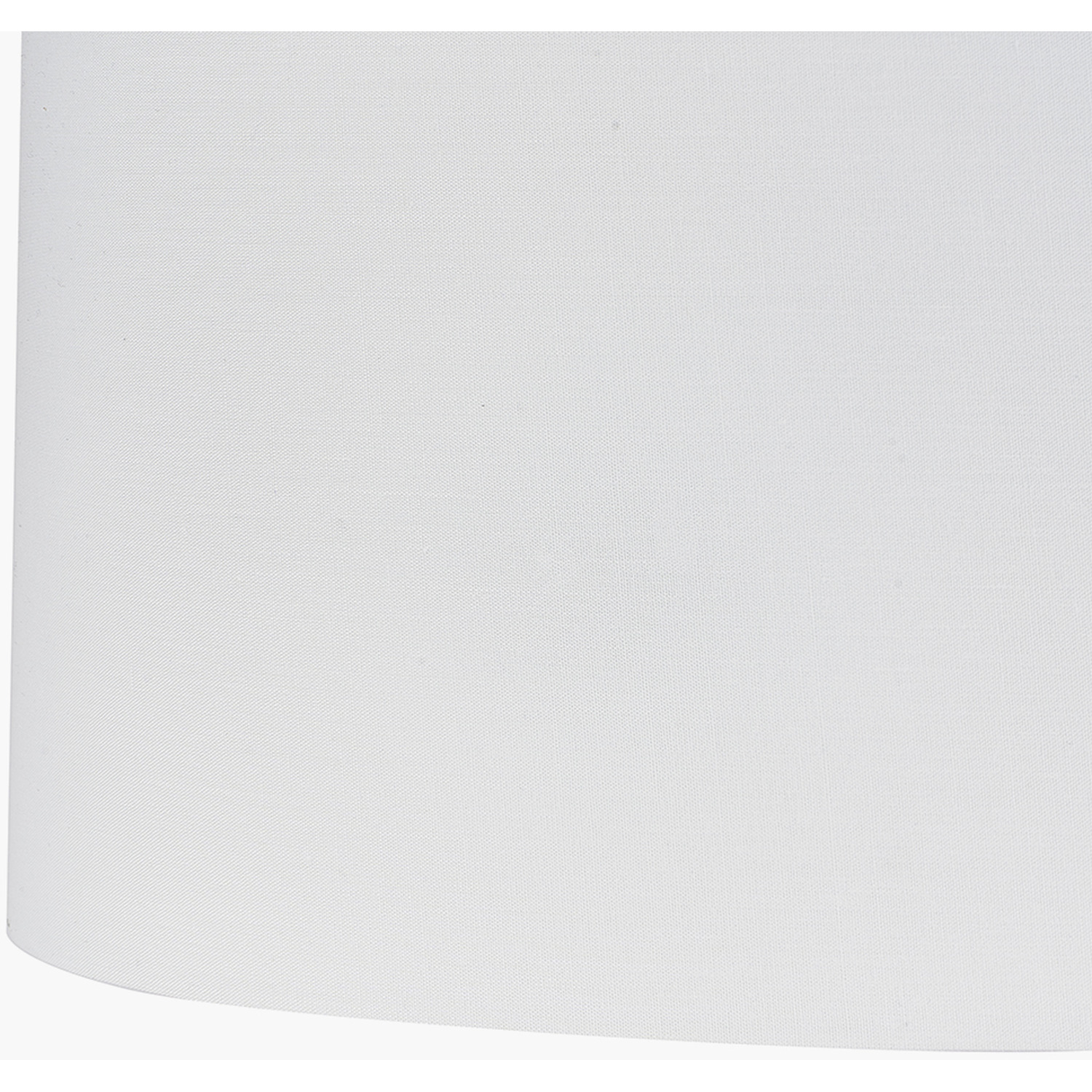 40cm Drum Poly Cotton Table Lamp Shade Cylinder - White