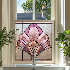 Abetone Art Deco Stained Glass Window Film