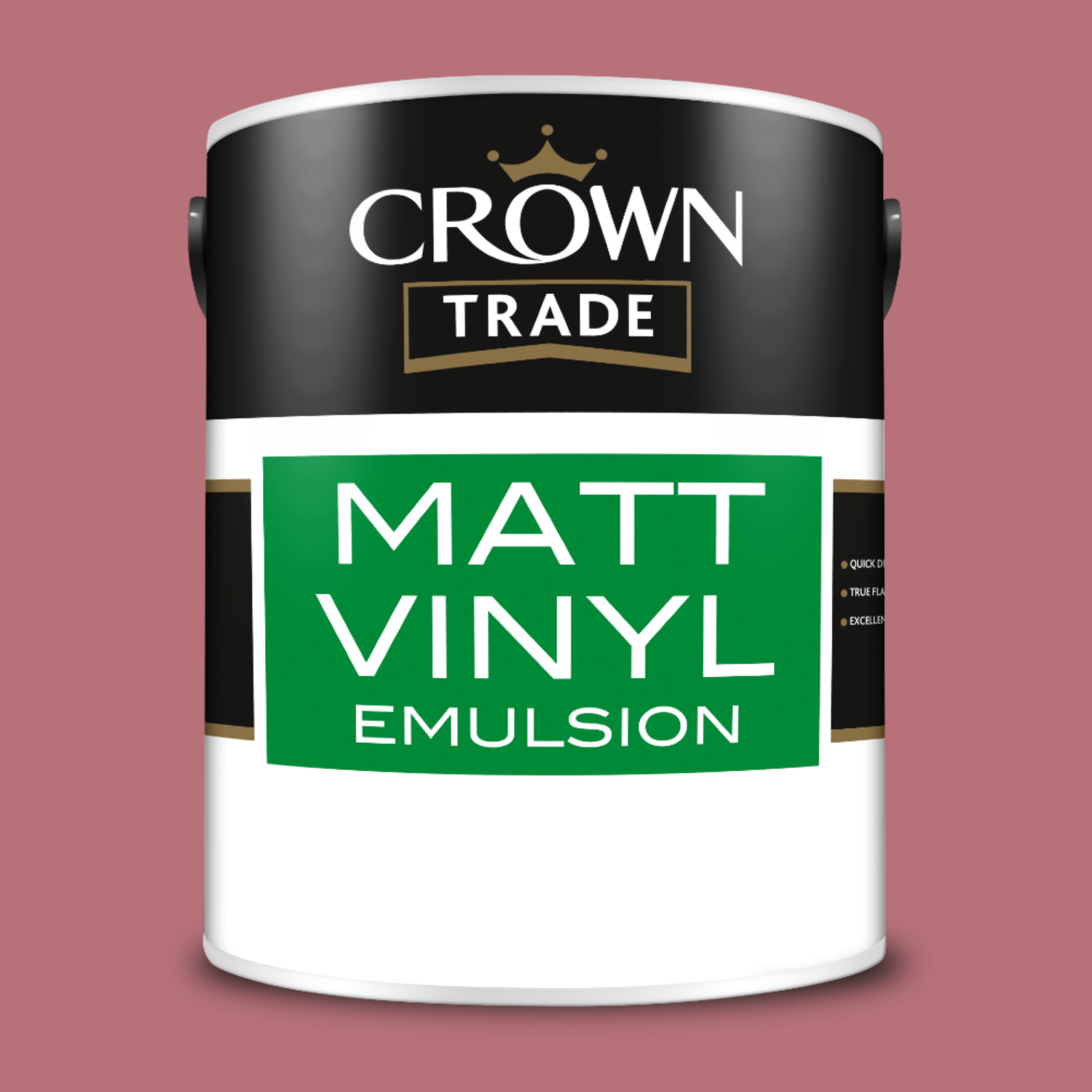 Crown Trade Vinyl Matt Mixed Colour - Rhubarb Rose  / 5l