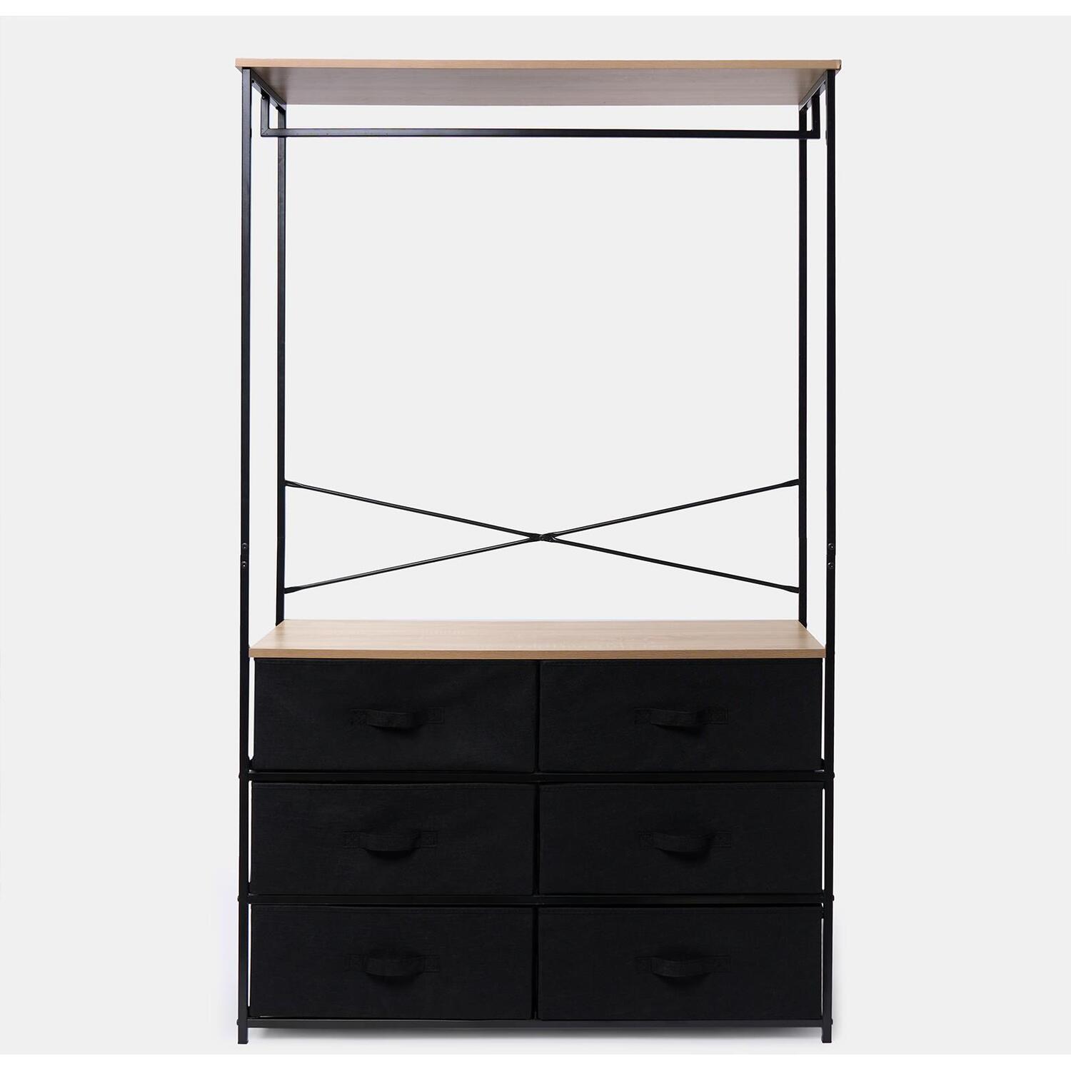 Brooklyn Drawer Hanging Rail Fabric Cabinet