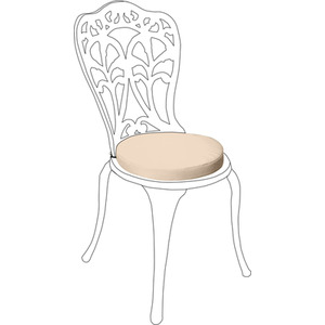 Garden Bistro Chair Seat Pad Outdoor Cushion