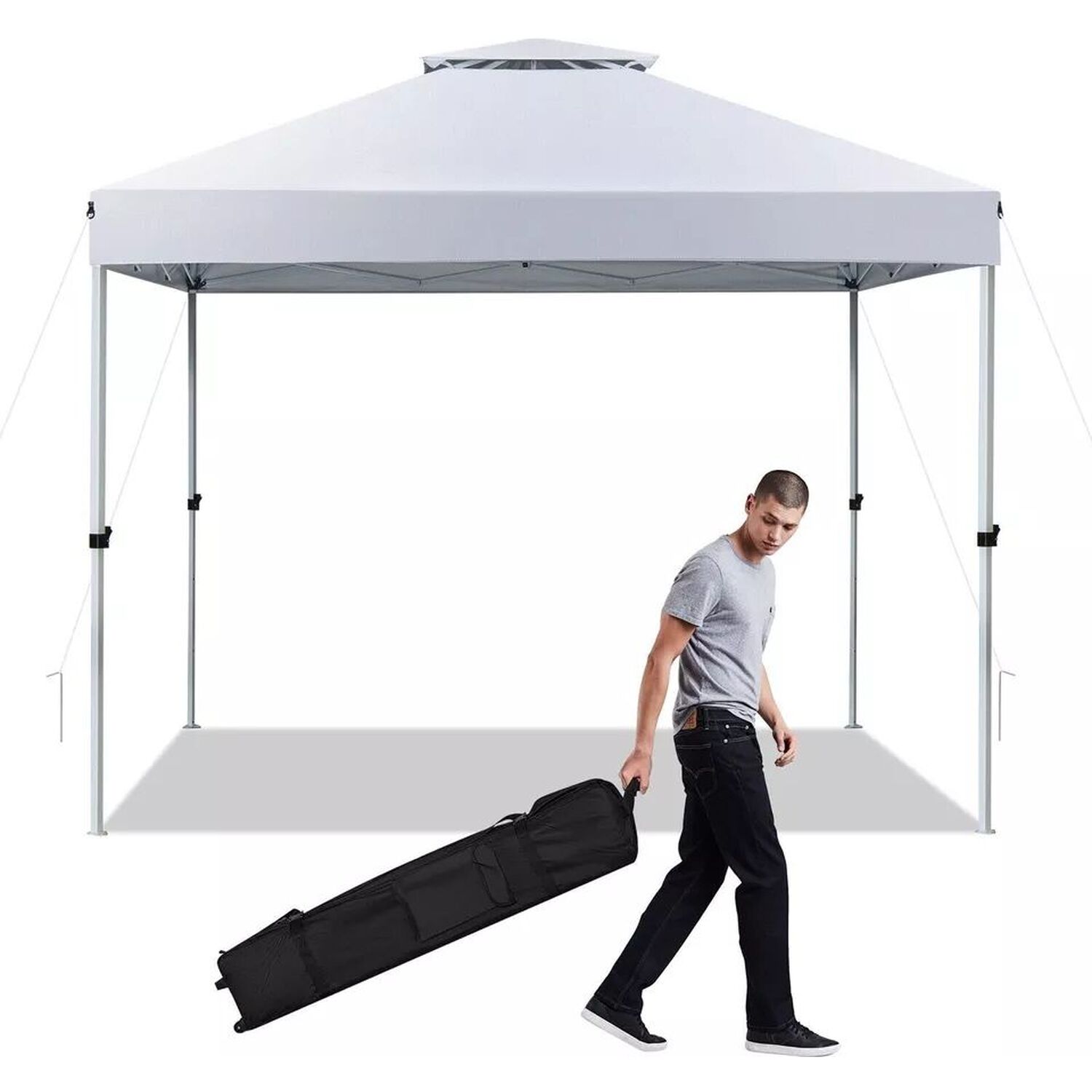 3m X 3m Pop Up Gazebo - White