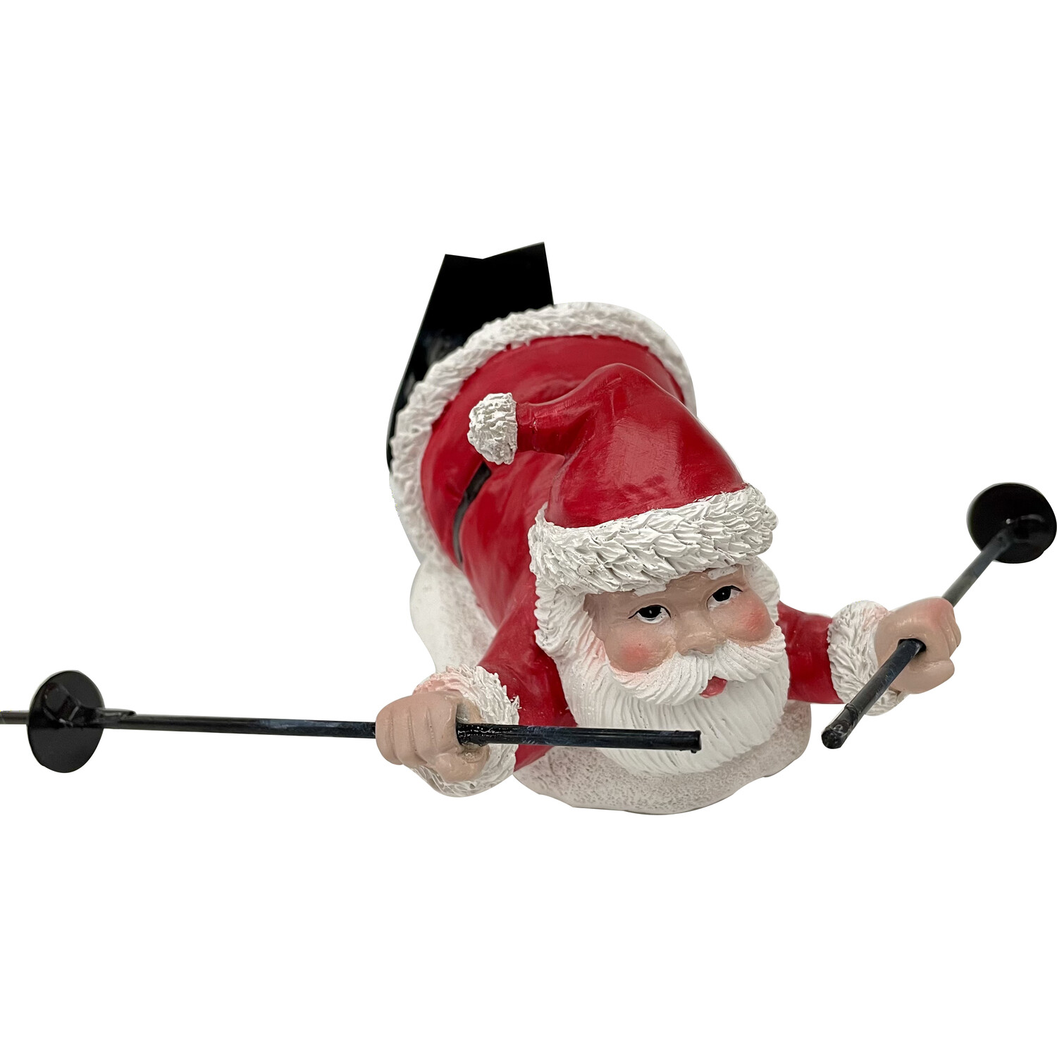 Santa's Chalet Assorted Skiing Santa Ornament