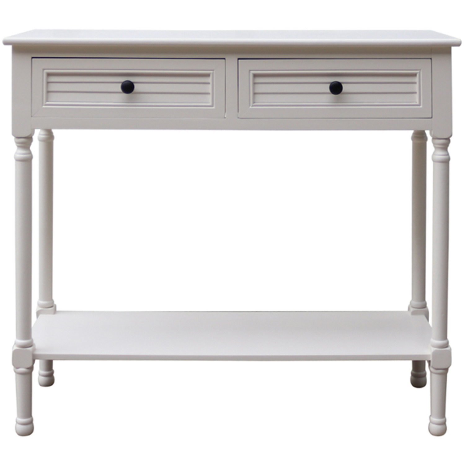 Modern Wooden Console Table - White