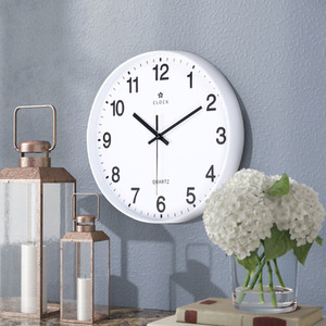 12-Inch Silent Quartz Wall Clock Battery Operated