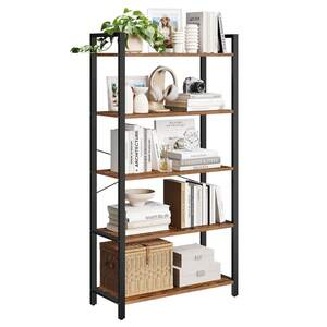VASAGLE 5-Tier Bookshelf, Bookcase, Shelving Unit, 30 x 80 x 153 cm
