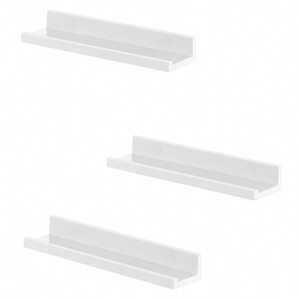 SONGMICS Wall Shelf, Set of 3 Set Floating Shelves