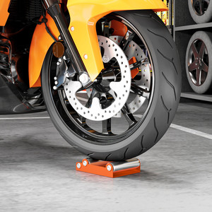HOMCOM 485 lb Motorcycle Wheel Cleaning Roller Stand