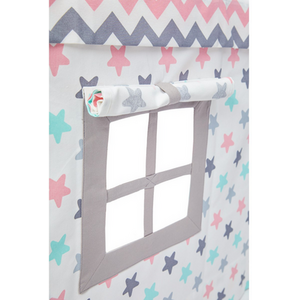 Pink White Indoor Kids Play House Tent  shot 9731516