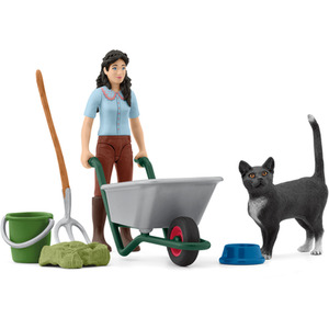 SCHLEICH Horse Club 42747 Mucking and Grooming Toy Playset