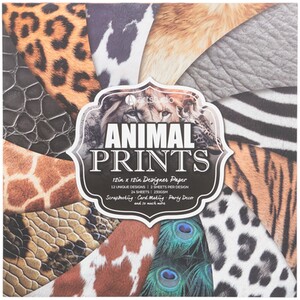 Animal Print Designer Paper Pad