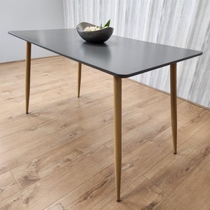 Rectangle Grey Dining Table Modern Kitchen Furniture