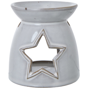 Star Cut-Out Ceramic Tealight  Wax Melt Holder