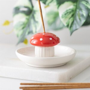 Cheerful Mushroom Incense Stick Holder For Cozy Spaces