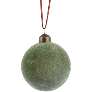 Flocked Bauble