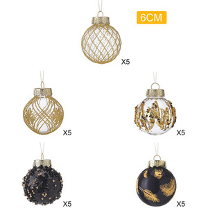 Lifeideas 25Pcs Christmas Ball Ornament Set
