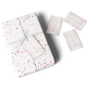 Mubarak Confetti Gift Wrap and Tag