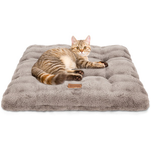 Cat Bed Mat Fluffy Bubble Fleece Bed for Indoor Cats