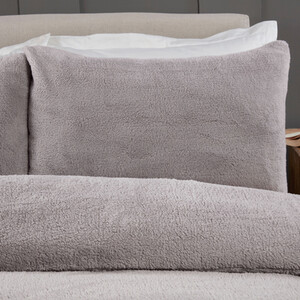 Teddy Fleece Pillowcase Pair
