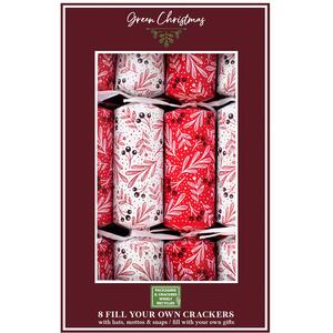 Pack of 8 Berry Fill Your Own Christmas Crackers