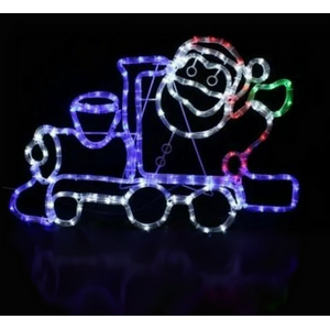 Christmas LED Santa Train Rope Light Decoration
