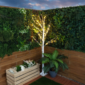 IndoorOutdoor LED Birch Tree With Timer
