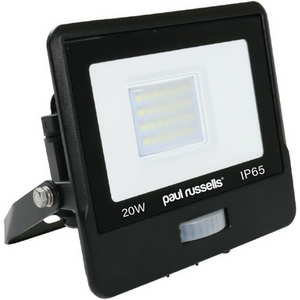 20W Floodlight, 2000lm, 6500K, PIR, IP65