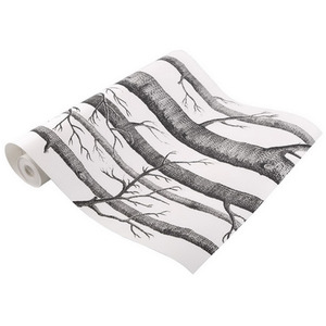 Lifeideas Roll of Non Woven Fabric Birch Tree Wallpaper