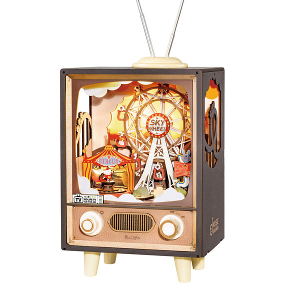 Sunset Carnival, Music Boxes with Lights 3D Wooden Puzzle
