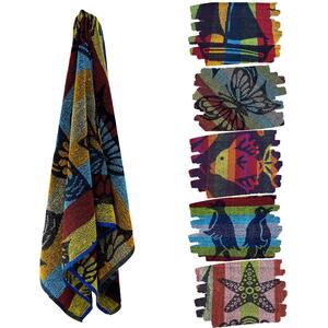 Jaquard Design Beach Towel Large Quick Drying Soft Travel Summer
