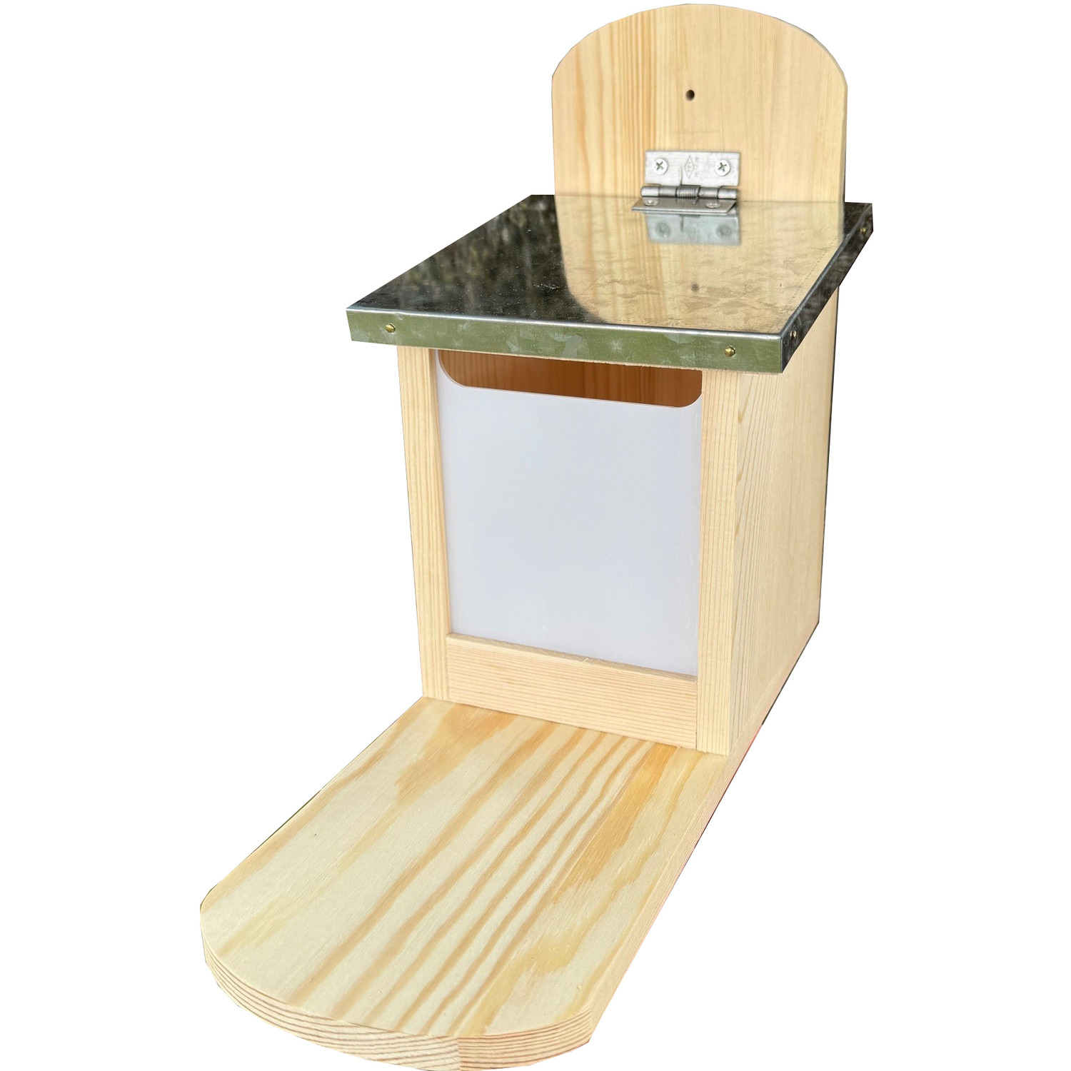 Image of Wooden Wall Mounted Squirrel Feeder with&hellip;