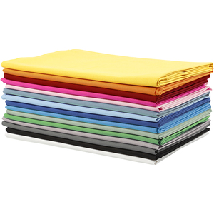 Fabric  145 cm 140 g assorted colours 15x2 m
