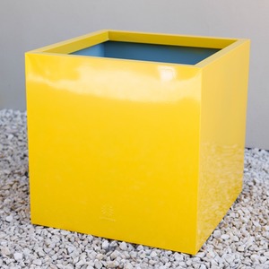 Galvanised Zinc Cube Outdoor Garden Planter
