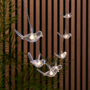 Solar Clear Bird String Light