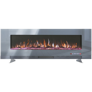 Lifeideas 3-in-1 Multi-Mount Grey Electric Fireplace