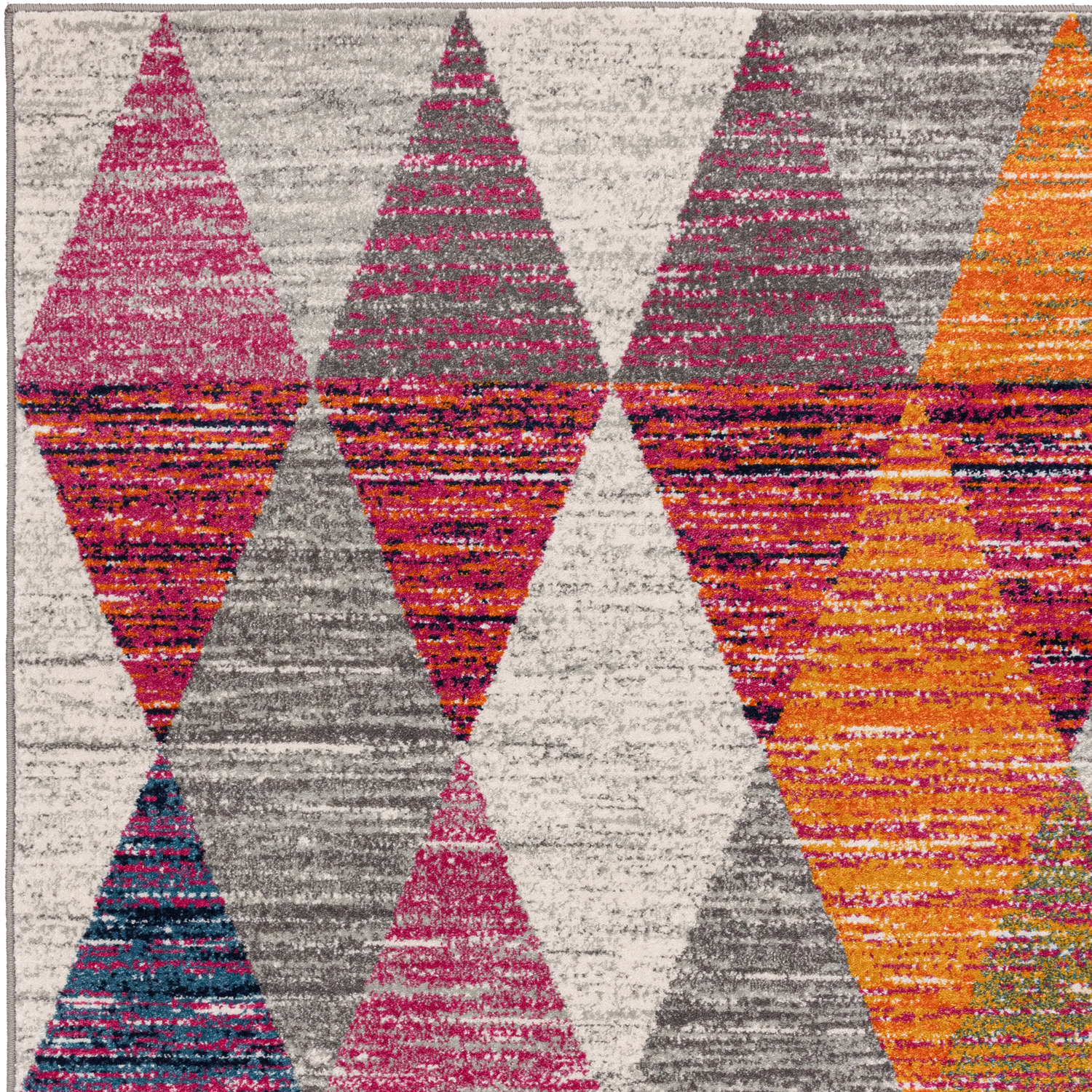 Muse Harlequin Pink Geometric Area Rug