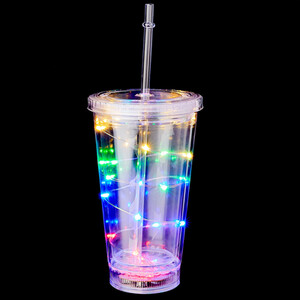 LED Flashing Plastic Drinking Glasses