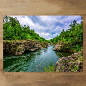 River in mountain forest landscape Designer Placemat Set