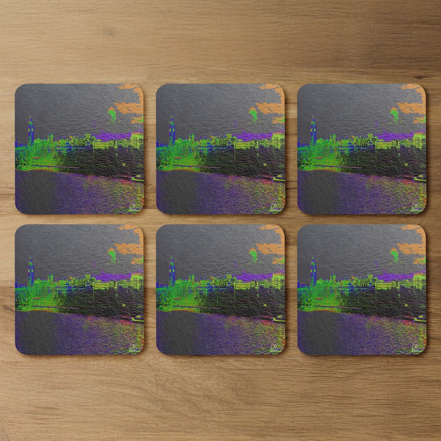 Landscape London With A Difference Coaster - Black
