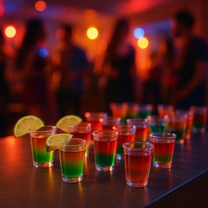 30ml Clear Plastic Shot Glasses Pack of 30