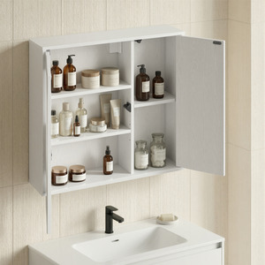 HOME Bathroom Mirror Cabinet, Superfast Toolless Assembly