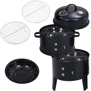 Darphe Outdoor Portable Charcoal BBQ Grill and Smoker