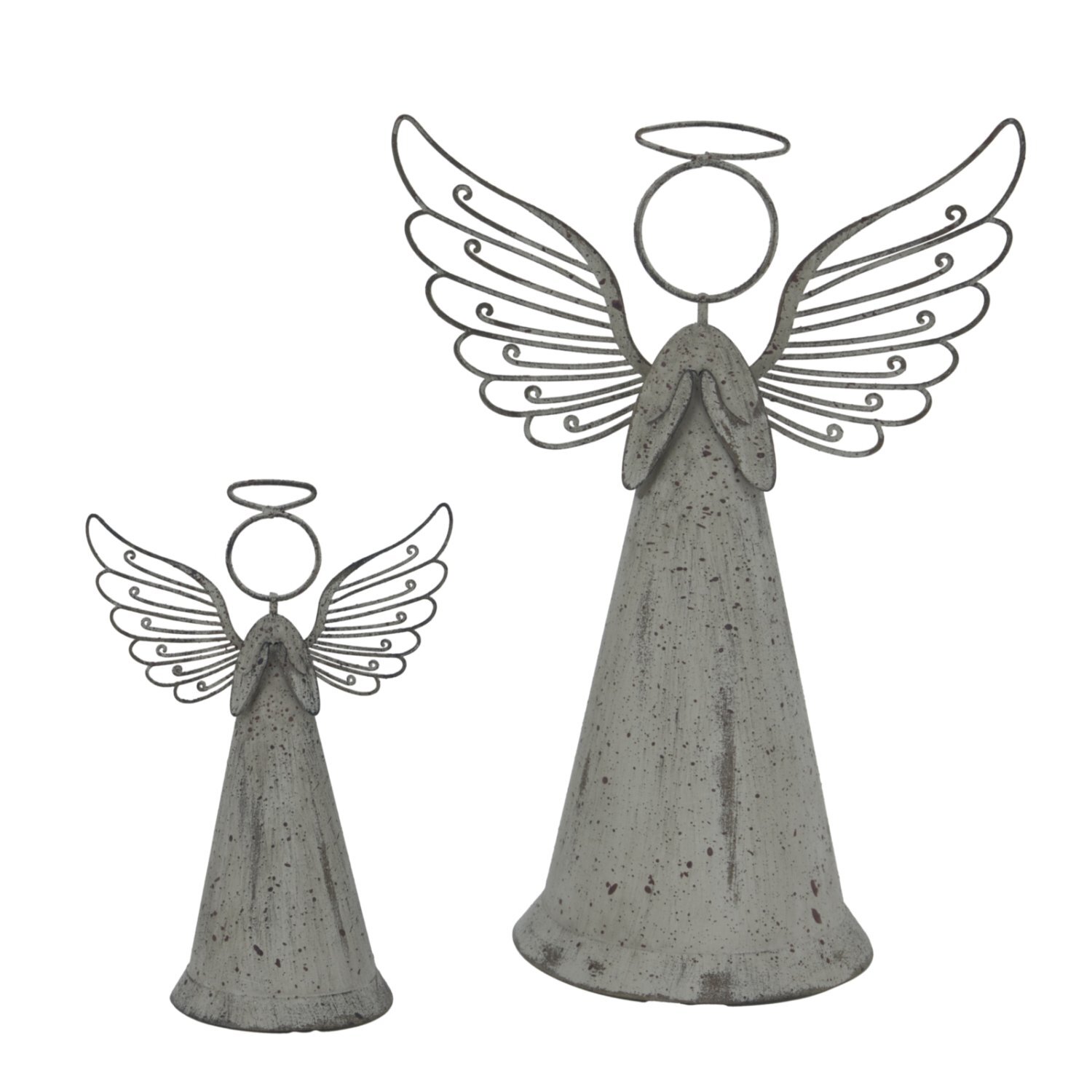 Image of Rustic Metal Standing Angel Decor for&hellip;