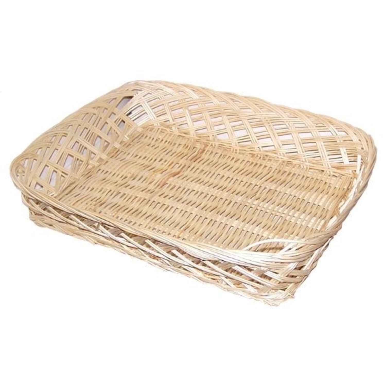 Image of Rustic Rectangular Wicker Basket for Storage&hellip;
