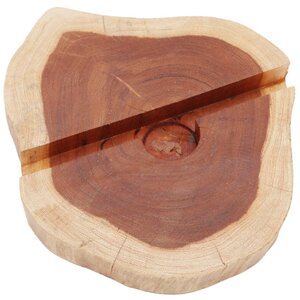Large Gamal Wood Phone Holder Natural Wooden Desktop Stand