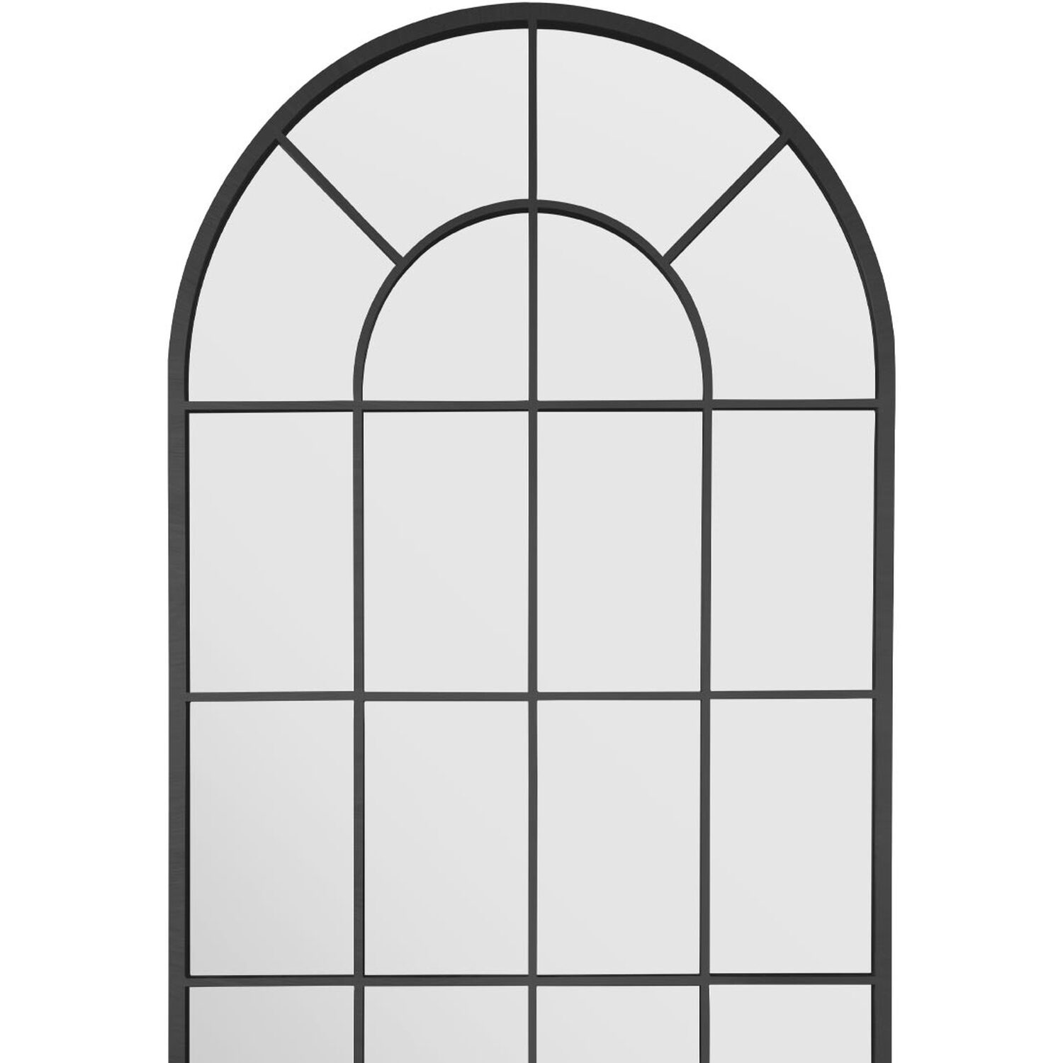 Image of Black Arcus Grid Mirror - Black